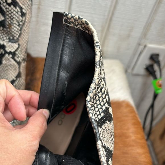 Aldo snake print black and white size 10 - Picture 9 of 10